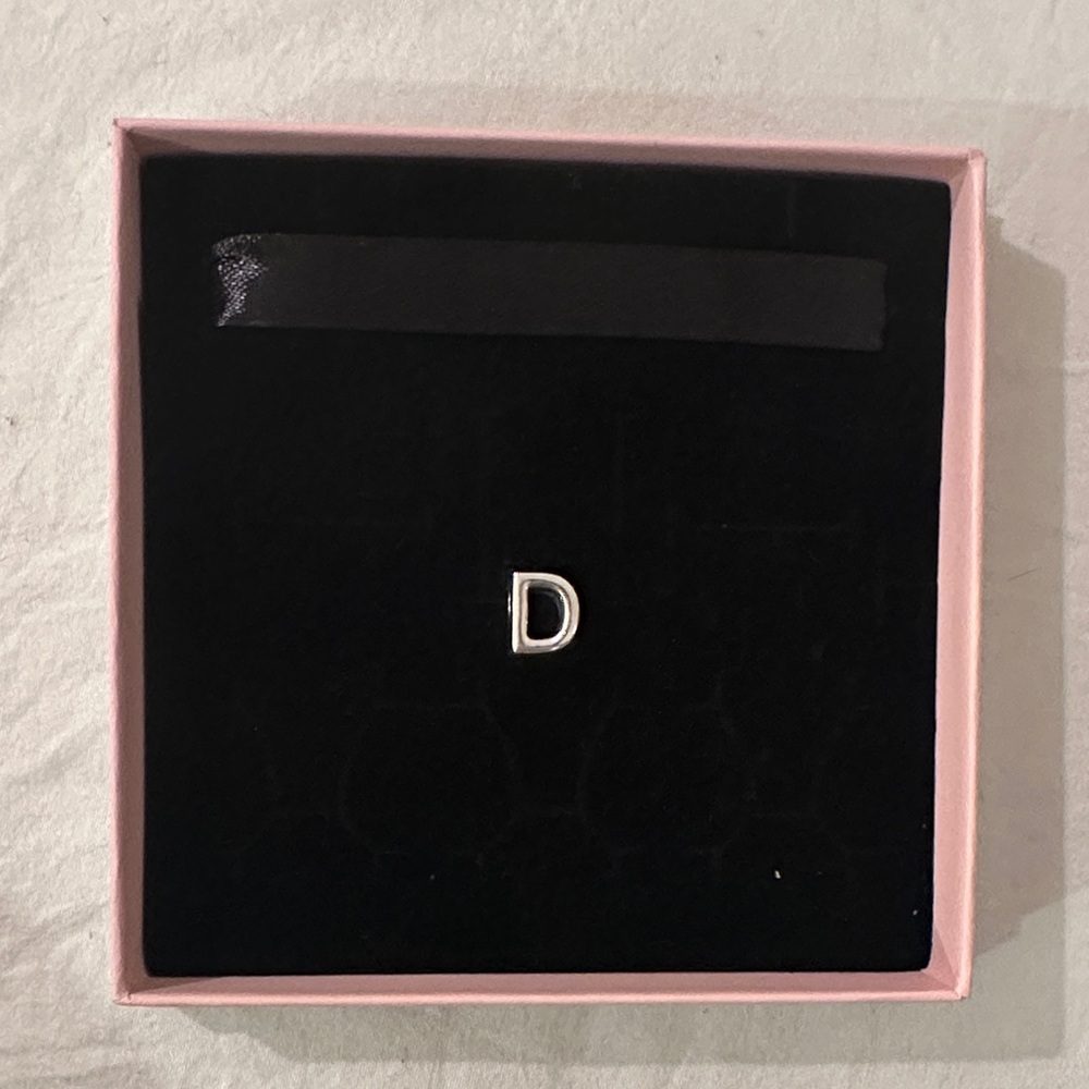 Silver Initial “D” Pandora Charm